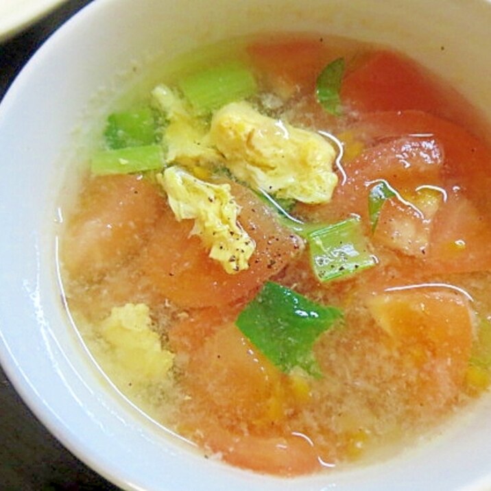 和風～トマト卵スープ